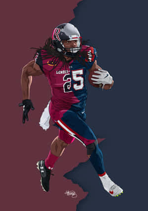 Kyle Dugger Lenoir Rhyne Football Illustration Wallpaper