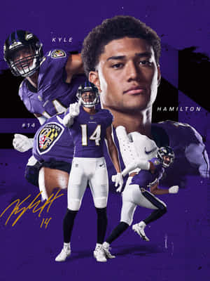 Kyle Hamilton Ravens Collage Wallpaper