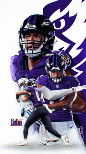 Kyle Hamilton Ravens Defensive Duo Wallpaper