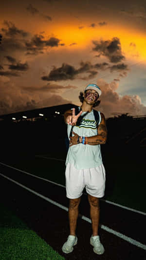 Kyle Jackson Victory Pose Wallpaper