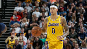 Kyle Kuzma Lakers Game Action Wallpaper