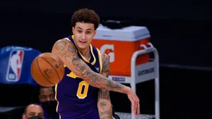 Kyle Kuzma Lakers Playmaker Wallpaper