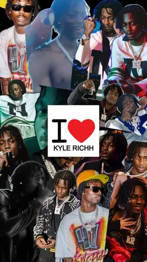 Kyle Richh Fan Collage Wallpaper