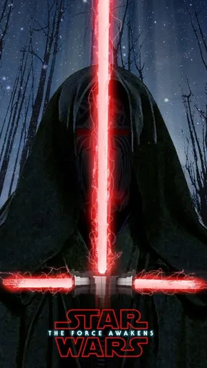 Kylo Ren Lightsaber Star Wars Iphone Wallpaper