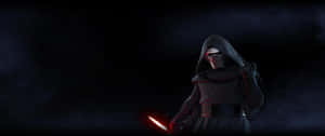 Kylo Ren Red Lightsaber Ultra Wide Wallpaper