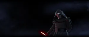 Kylo Ren Red Lightsaber Ultra Wide Wallpaper