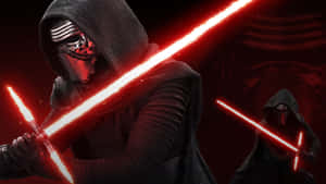 Kylo Ren Red Lightsaber Ultra Wide Wallpaper