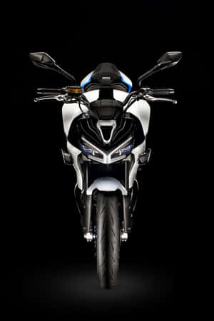 Kymco Motorcycle Front View Black Background Wallpaper