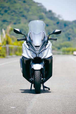 Kymco Motorcycle Front View Wallpaper