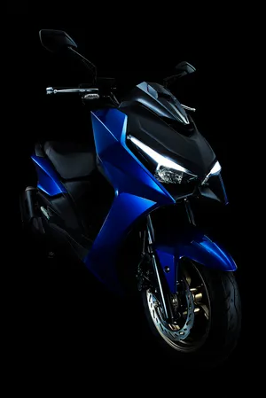 Kymco Scooter Blue Black Profile Wallpaper