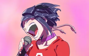 Kyoka Jiro Showing His Signature Earphone Jacks In My Hero Academia. Wallpaper