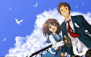 Kyon From Haruhi Suzumiya Anime Series Wallpaper