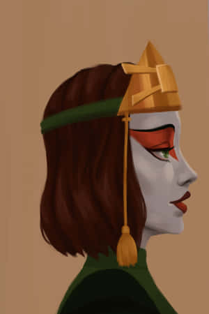 Kyoshi_ Warrior_ Profile_ Art Wallpaper