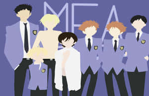 Kyoya Ootori Smirking Confidently In A Stylish Outfit Wallpaper