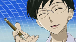 Kyoya Ootori Smirking In His Iconic Charisma Wallpaper