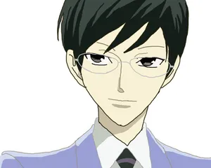 Kyoya Ootori Striking A Thoughtful Pose Wallpaper