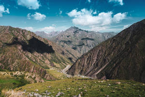 Kyrgyzstan Mountain Crest Wallpaper