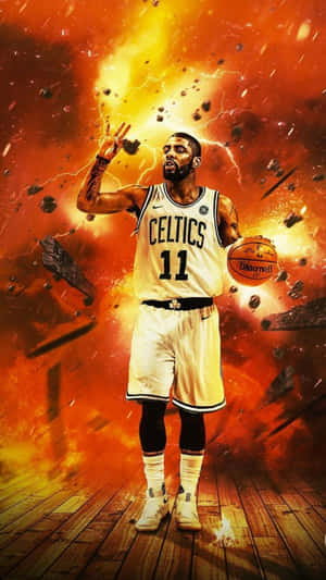 Kyrie Irving Displays His Signature Cool Style Wallpaper