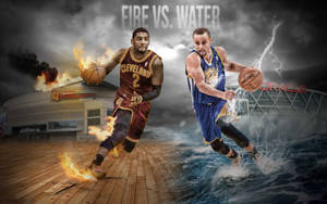 Kyrie Irving Fire Versus Water Wallpaper