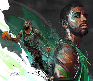 Kyrie Irving Graphic Art Wallpaper