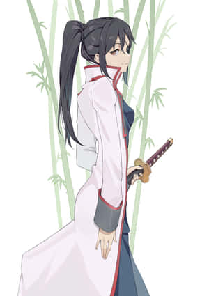 Kyubei Yagyu Samurai Stance Wallpaper