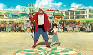 Kyuuta And Kumatetsu From The Hit Anime Movie The Boy And The Beast Wallpaper