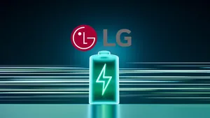 L G Logowith Battery Icon Wallpaper