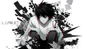 L Lawliet Explosion Art Wallpaper