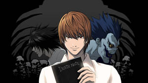 L Lawliet, Light, And Ryuk Wallpaper