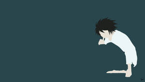 L Lawliet Vector Art Wallpaper