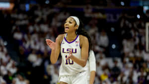 L S U Womens Basketball Player Action Shot Wallpaper