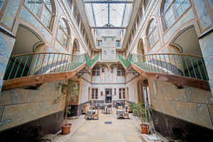 La Chaux De Fonds Interior Courtyard Architecture Wallpaper