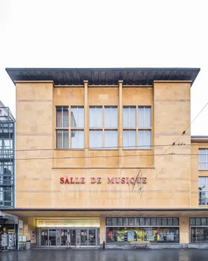 La Chaux De Fonds Music Hall Facade Wallpaper