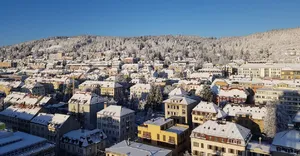 La Chaux De Fonds Winter Panorama Wallpaper