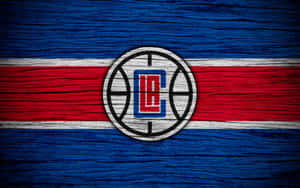 La Clippers Logo Enriched In Wood Illustration Wallpaper