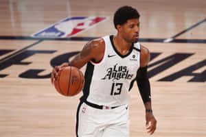 La Clippers Star Player Paul George 2020 Playoffs Wallpaper