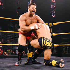 La Knight Vs. Johnny Gargano Wwe Match Wallpaper