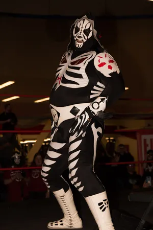 La Parka, The Legendary Mexican Luchador In His Iconic Mask Wallpaper