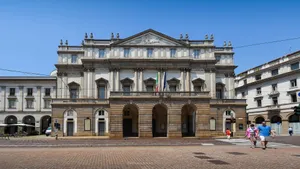 La Scala Opera House Beneath The Blue Sky Wallpaper