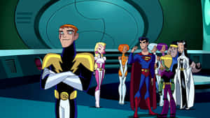 Lab Scene Argue Legion Of Super Heroes Wallpaper