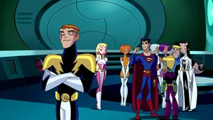 Lab Scene Argue Legion Of Super Heroes Wallpaper