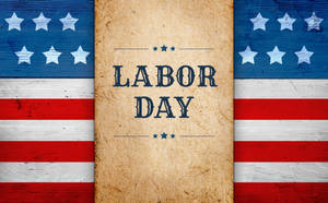 Labor Day In Grunge Brown Wallpaper