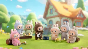 Labubu And Friends Cute Characters Wallpaper
