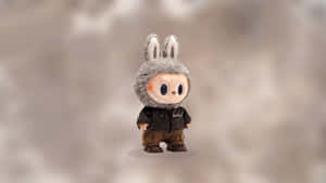 Labubu Bunny Costume Figure Wallpaper