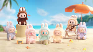 Labubu Bunny Figures Collection Wallpaper