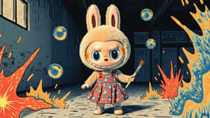 Labubu Bunny Magic Wallpaper