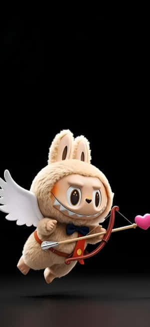Labubu Cupid Character Wallpaper
