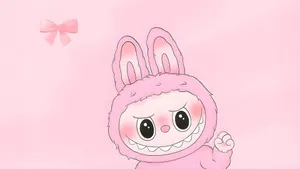 Labubu Cute Bunny Costume Wallpaper