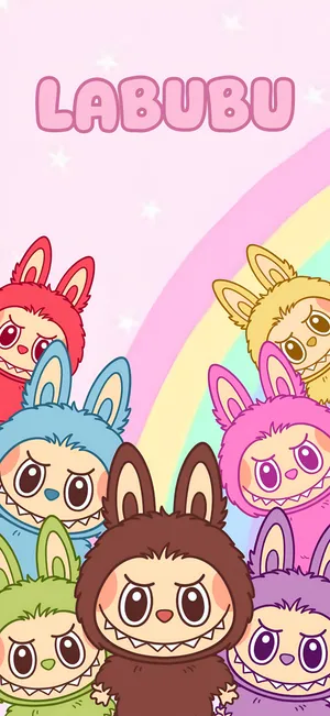 Labubu Cute Characters Wallpaper