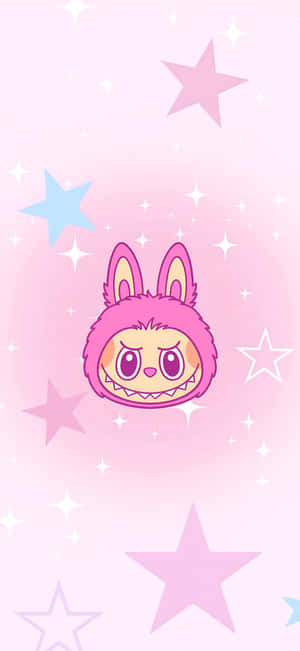 Labubu Cute Pink Wallpaper Wallpaper